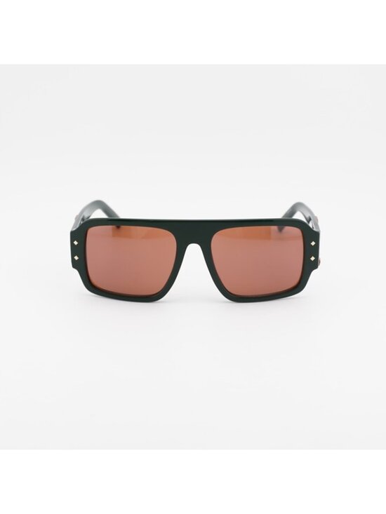 MCM MW0022 96J Sunglasses Green Square Frame, Roviex Lenses main image 6